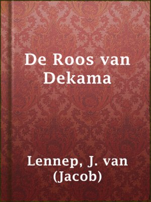 cover image of De Roos van Dekama